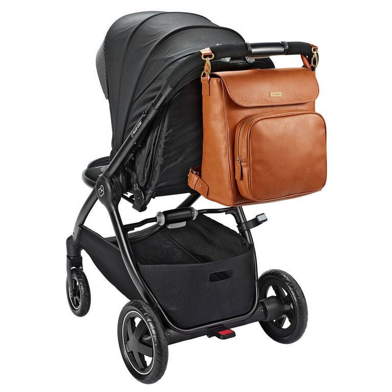 JJ Cole Brookmont Backpack Baby Diaper Bag - Cognac