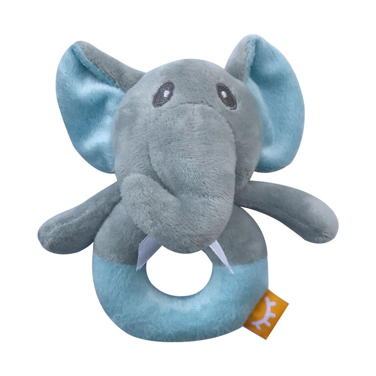 2 Piece Lovie/Rattle Set Elephant Baby