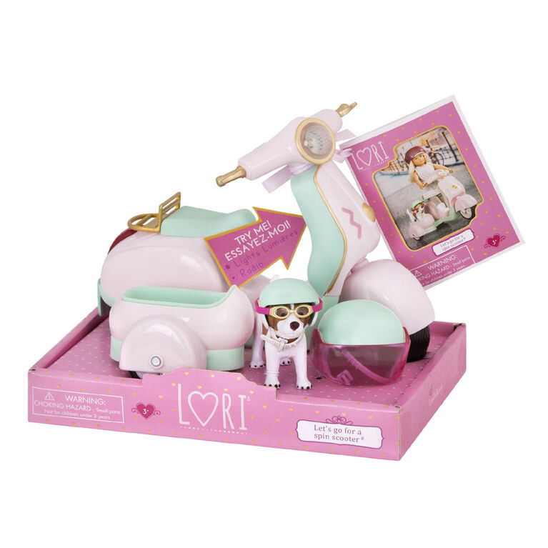 Lori, Let's Go For A Spin Scooter, Scooter Playset for 6-inch Dolls