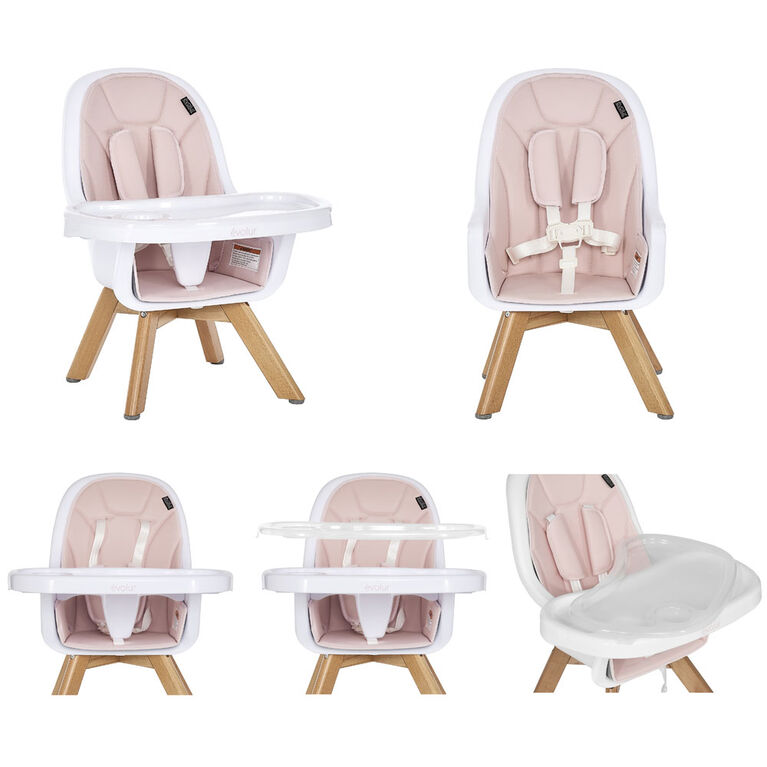 3 In 1 Zoodle High Chair Pink