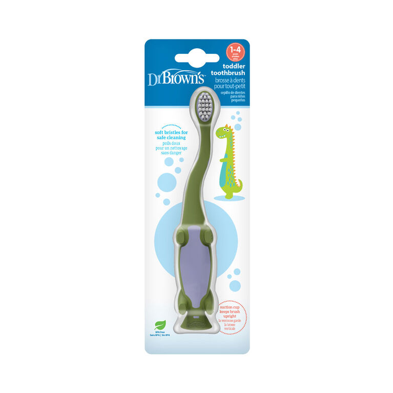 Dr. Brown's - Dinosaur Toddler Toothbrush, Green 1Pk