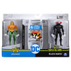 DC Comics 4-Inch AQUAMAN vs. BLACK MANTA Action Figure 2-Pack with 6 Mystery Accessories, Adventure 1