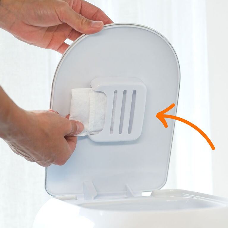 Diaper Genie - Platinum Pail - Lily White