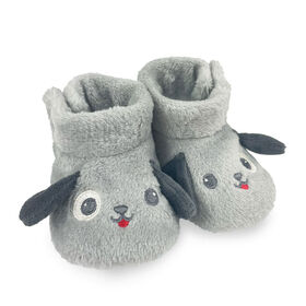 My Baby Boutique - Baby Booties, Grey Doggie, 6-12M