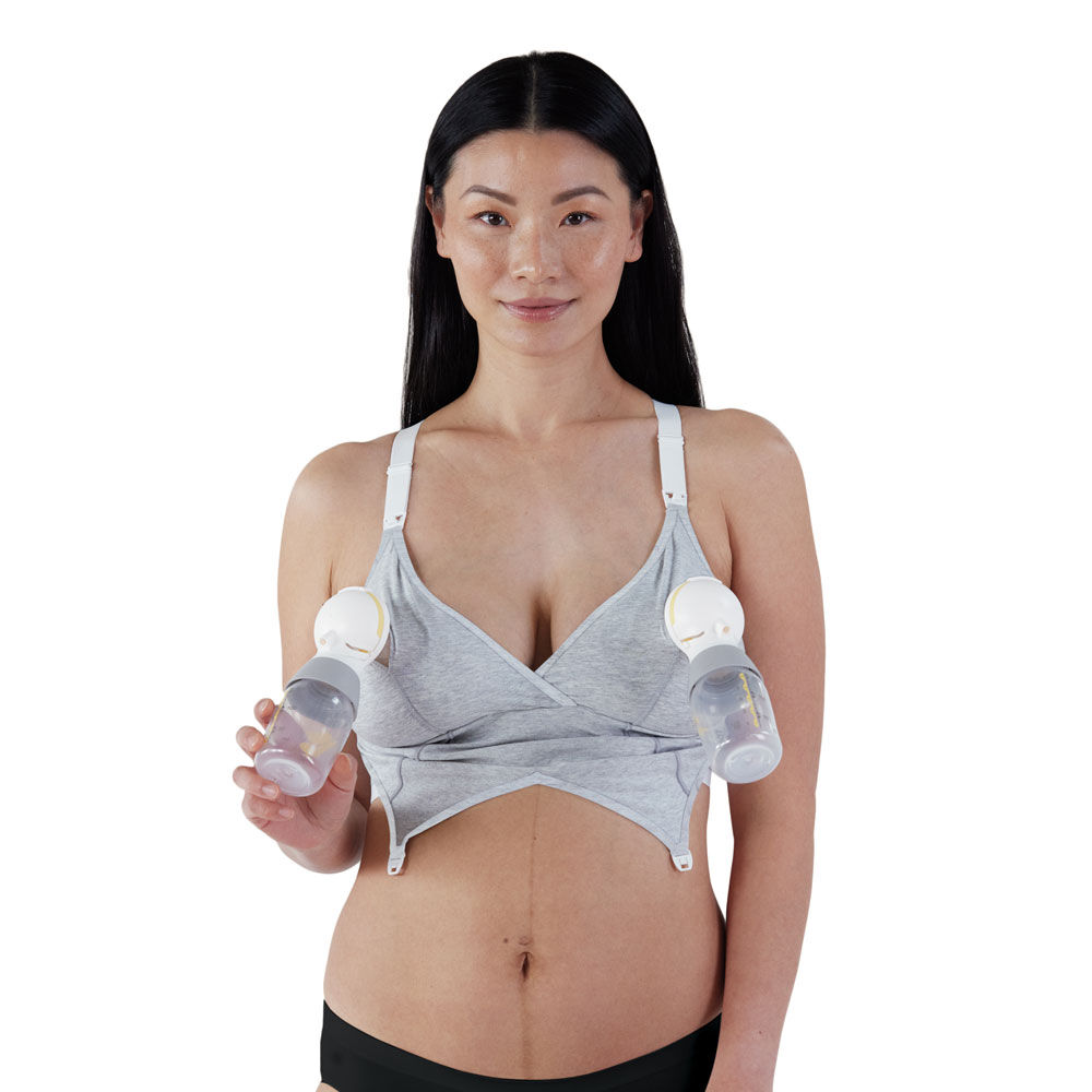 Original Pumping and Nursing Bra Sustainable Dove Heather Medium