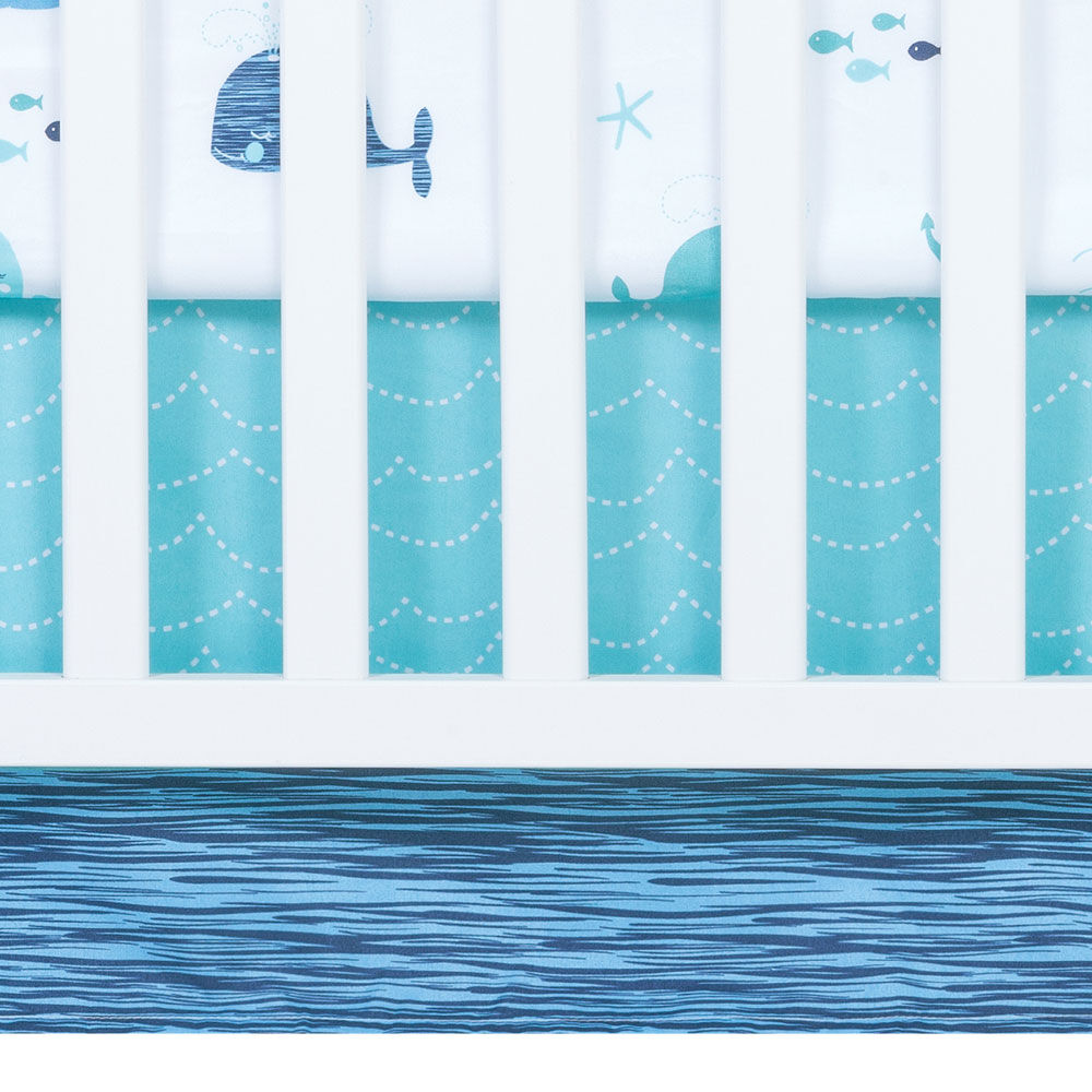 Sammy and Lou Nautical Adventure 4 Piece Crib Bedding Set