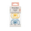 Tommee Tippee Ultra-light StayPut Pacifier, 0-6m, 2 Count, One-Piece Silicone Design