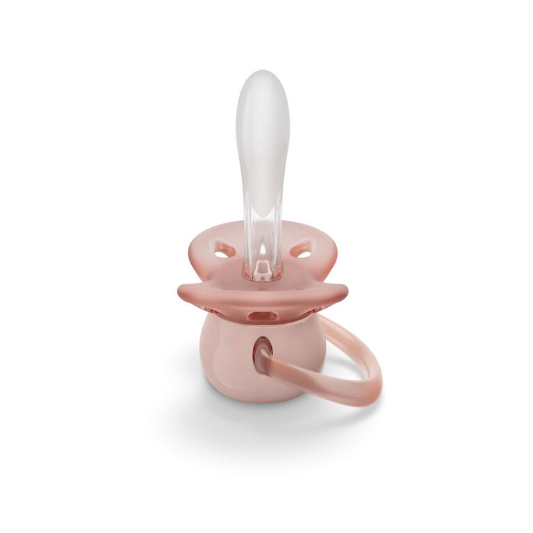 Avent Ultra Soft Pacifier 0-6m lycheee/ lilac 2pk