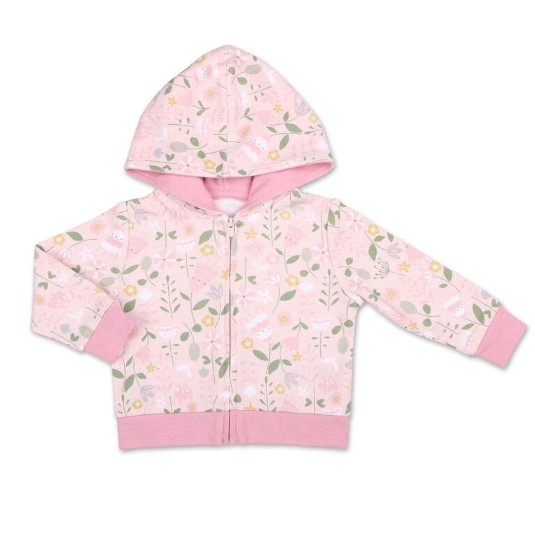 Ensemble 2 pièces Koala Baby Petit Faon - chandail à capuche et jambières à motif floral, 24 Mois