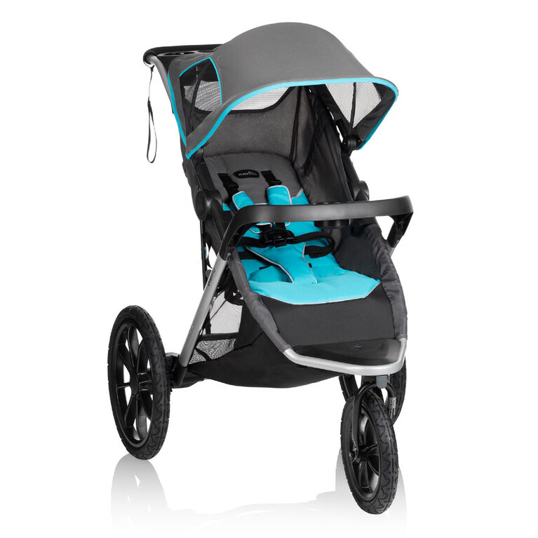 Système de voyage et de jogging VictoryMC avec siège d'auto pour bébé LiteMaxMC - couleur Malibu.