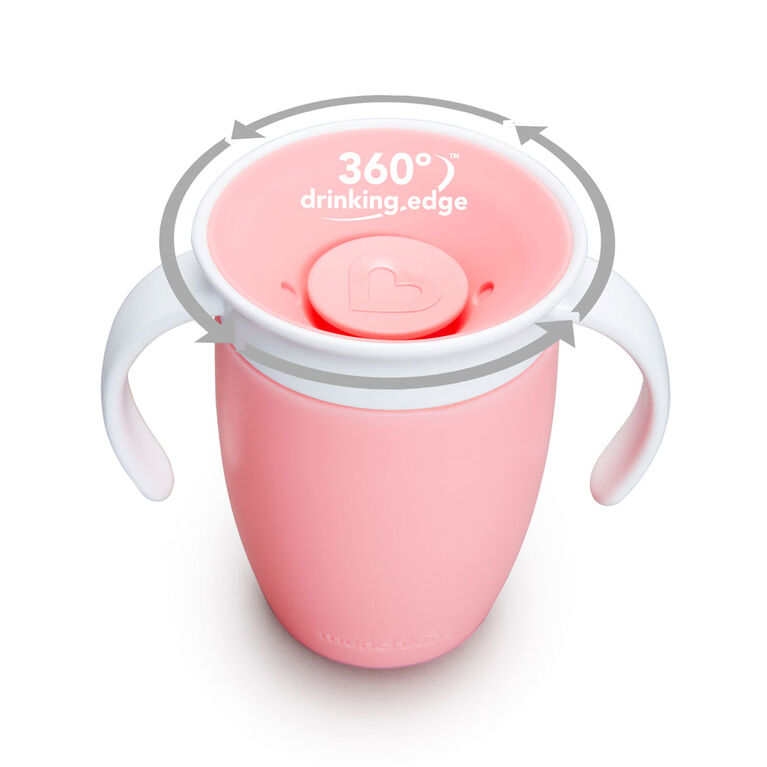 Munchkin- Miracle 360° Trainer Cup- Pink, 7oz