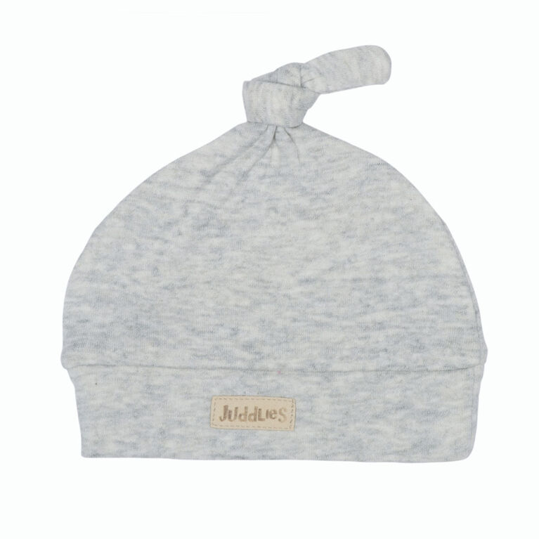Juddlies - Breathe EZE Newborn Hat - Pale Grey Fleck