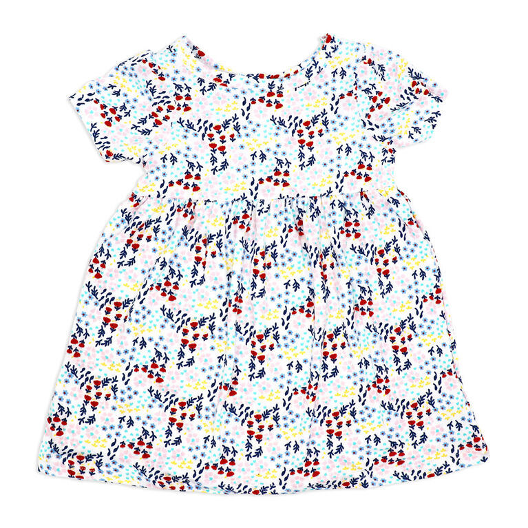 Mini Hop 2 Pack Dress: Multi Rainbow Floral