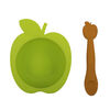 SiliBowl Silicone Bowl & Spoon Set - Lime and Orange