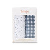 Lulujo - Cotton Muslin Swaddles 2 Pack - Stars + Gingham