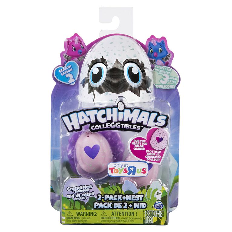 Hatchimals CollEGGtibles Season 2 Owlicorn 2Pack + Nest Toys ‘R