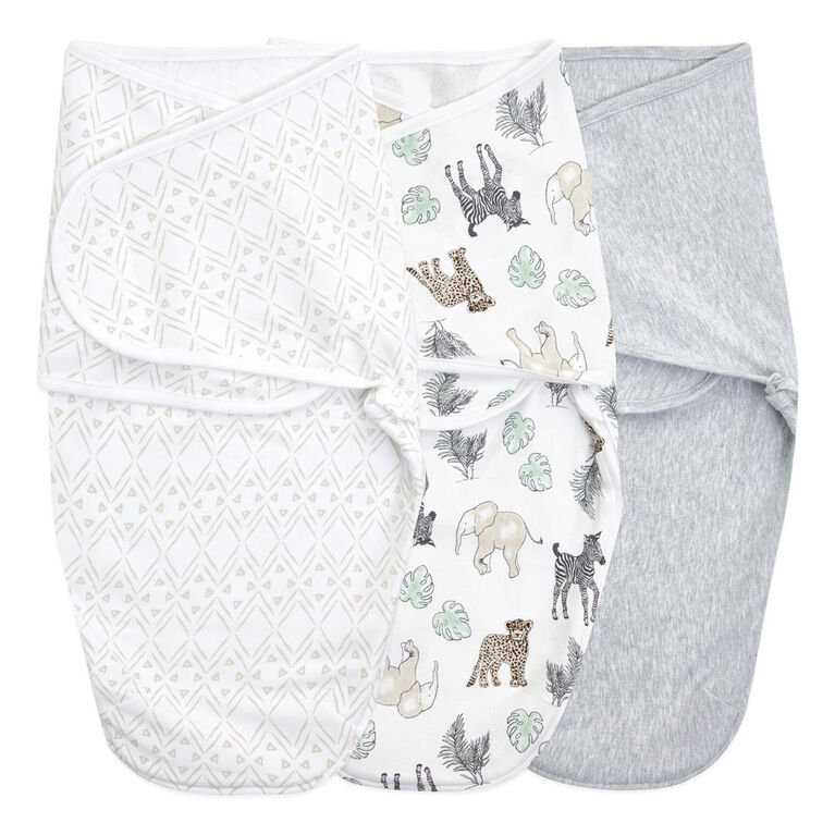 Aden + Anais Essentials 3-Pack Easy Swaddle Wrap Toile 4-6 M