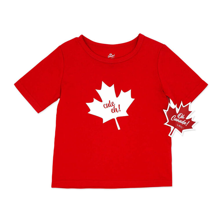 Oh Canada! By RTL T-shirt rouge mignon Eh 4 ans