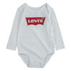 Levis Long Sleeve Batwing Bodysuit - White - Size 18 Months