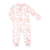 Baby Mode Ensemble pyjama 2 pièces avec bavoir : Lama rose 0-3m