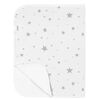 Kushies Portable Changing Pad Liner Flannel Grey Scribble Stars
