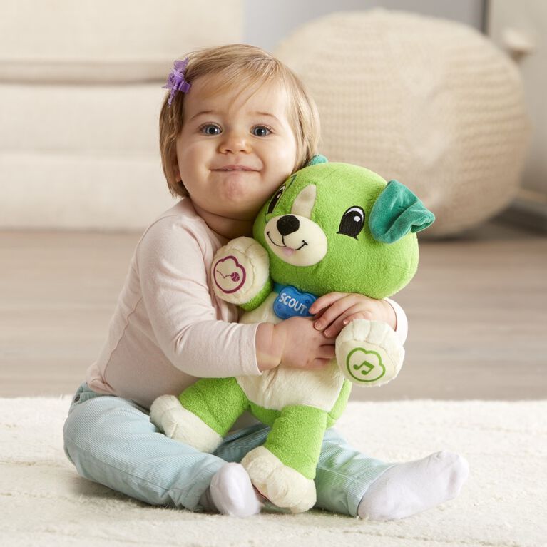 LeapFrog Mon Ami Scout, peluche pour b&eacute;b&eacute; avec personnalisation, musique et berceuses, contenu &eacute;ducatif pour les b&eacute;b&eacute;s et les jeunes enfants &Eacute;dition fran&ccedil;aise