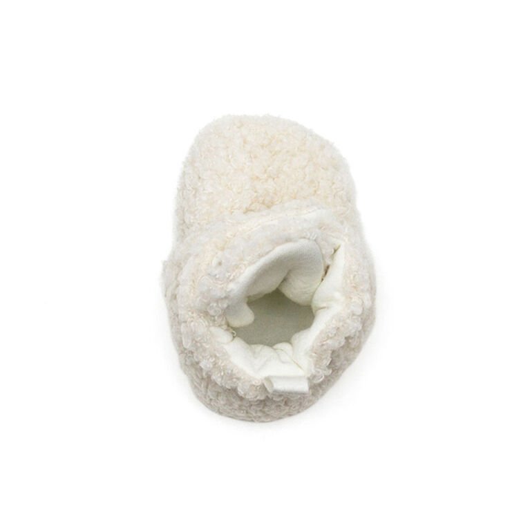 Robeez - Snap Booties - Sherpa Ivory - 6-12 months