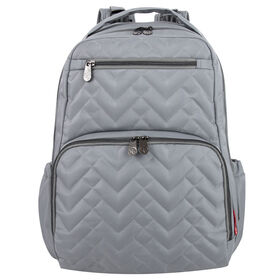 Fisher Price Morgan Quilted Backpack, Grey