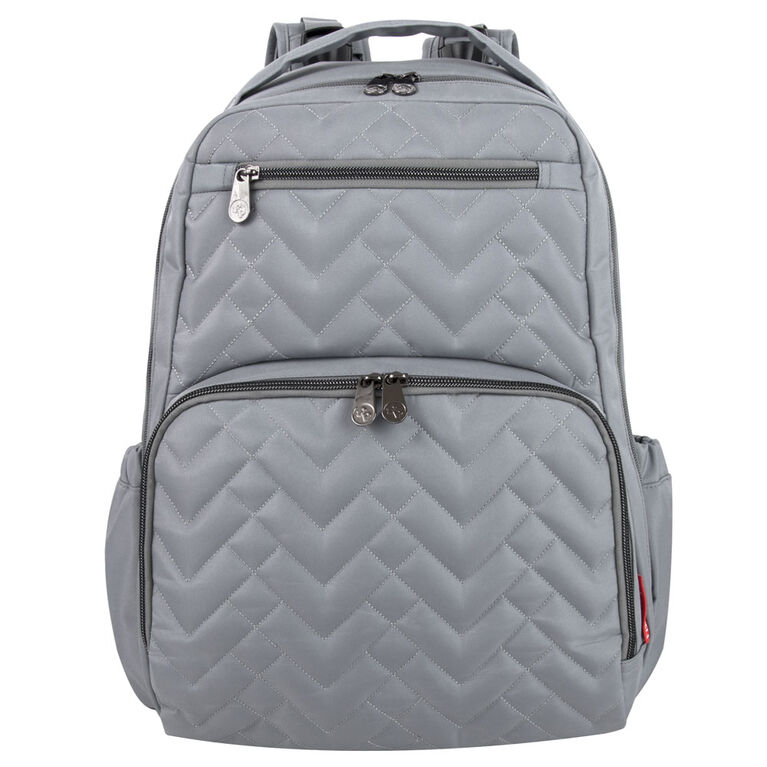 Fisher Price Morgan Quilted Backpack, Grey