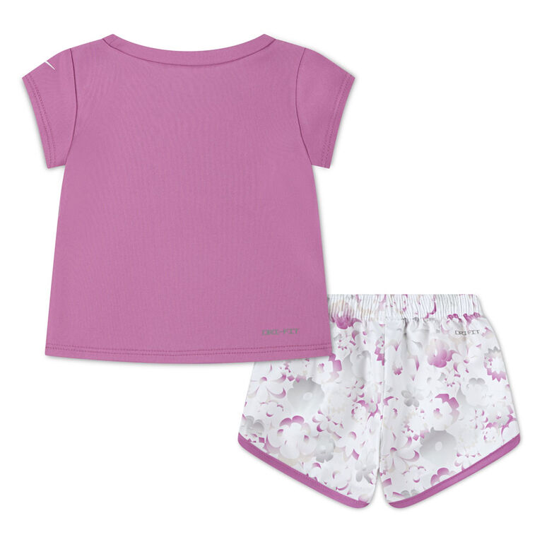 Nike Flow-Ral All-Over Print Sprinter Set - Sail