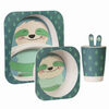 Safety 1St Bamboo Feeding Gift Set-Sloth