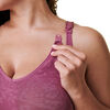 Bravado! Designs Body Silk Seamless Maternity & Nursing Bra, Berry Jacquard, Large Full Cup