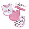 Baby Mode  5 Piece Bib and Sock set : Pink Ladybug