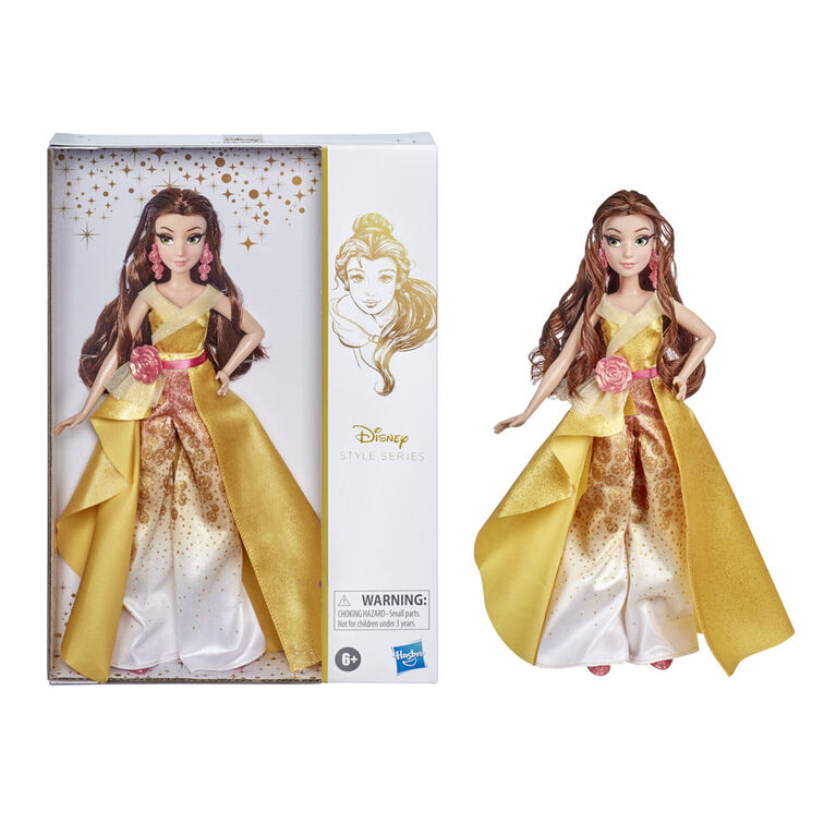 Disney Princess Style Series 08 Belle, Contemporary Style Fashion Doll with Accessories