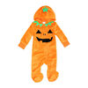 Baby Mode Poussette polaire en flanelle à capuchon : citrouille orange 3M