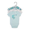 Baby Mode Paquet de 3 Bodys : dinosaure sarcelle