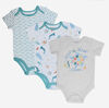 Rococo 3 Pack Bodysuit Set Oatmeal 6-9M