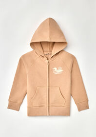 Northern Reflections Littles Wild Molleton Chandail à capuchon Taupe