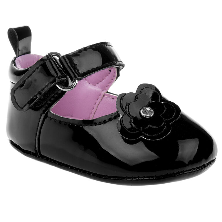 Infant Black Patent Shoes Size 2
