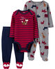 Carter's 3-Piece Squirrel Bodysuit & Footed Pant Set Assorted Newborn