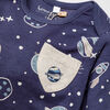 Home Grown Baby 3 Piece Jogger Set: Navy Space
