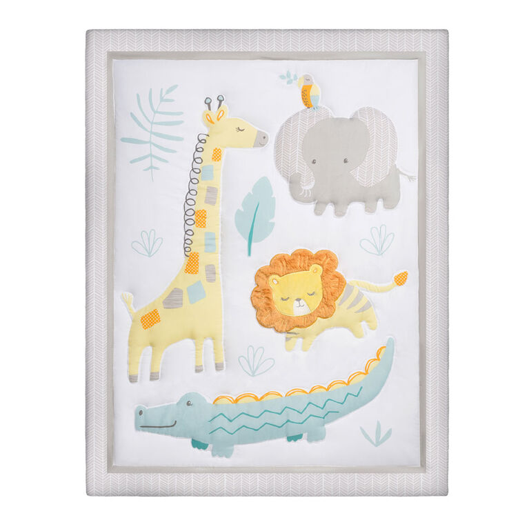 Sammy & Lou Jungle Pals 4 Piece Crib Bedding Set