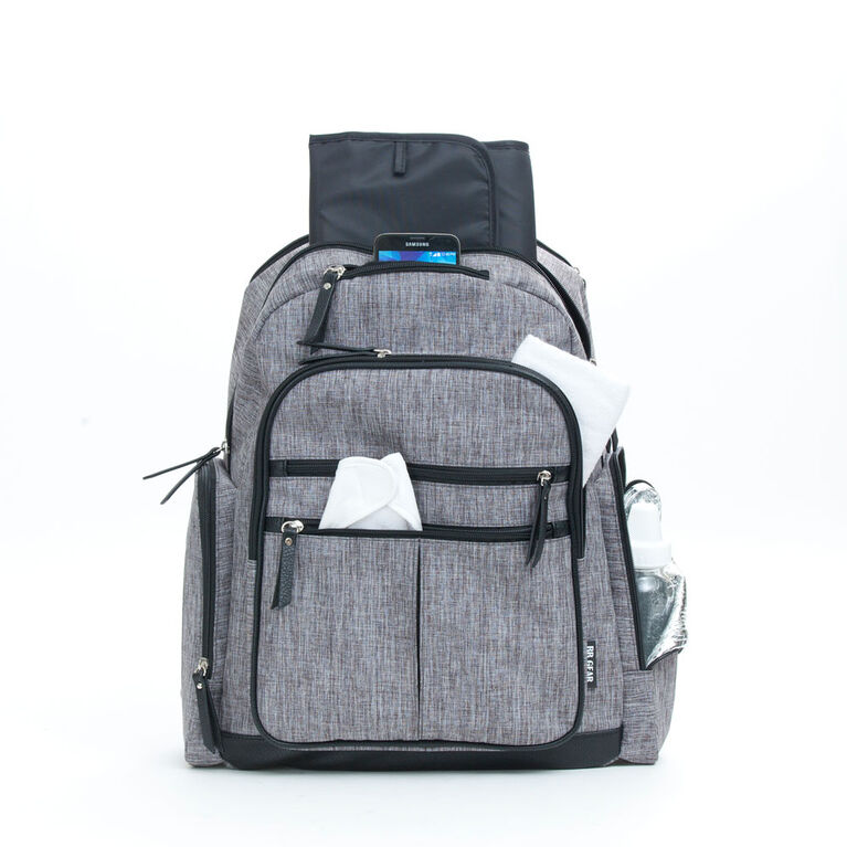 Baby Boom Places & Spaces Backpack Diaper Bag - Grey