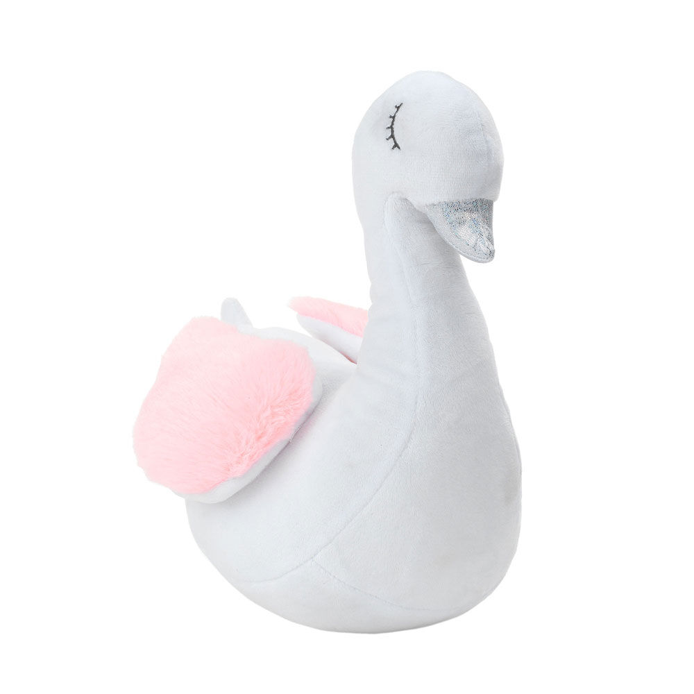 peluche cygne rose