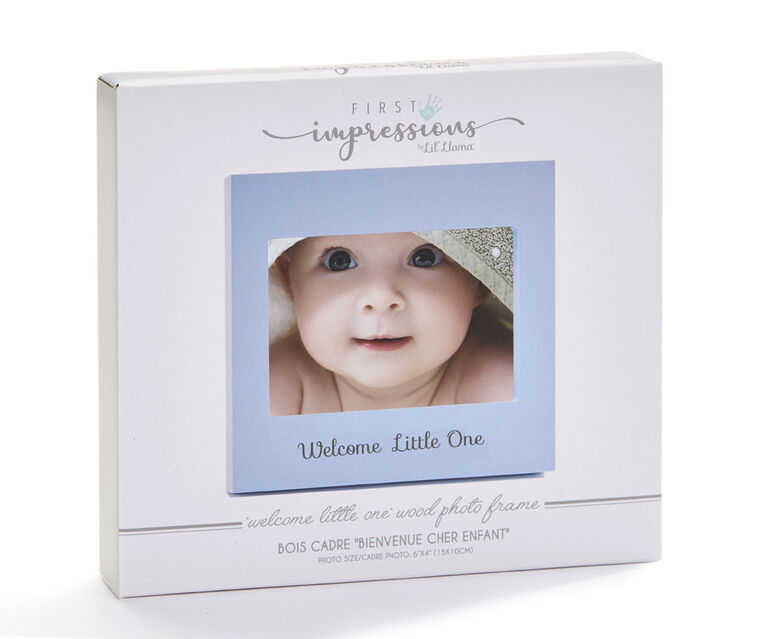 Blue Welcome Little One Photo Frame