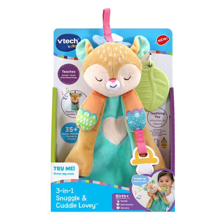 VTech 3-in-1 Snuggle & Cuddle Lovey - Édition anglaise