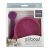 Bol en Silicone avec Cuillère - Fuchsia et Violet.