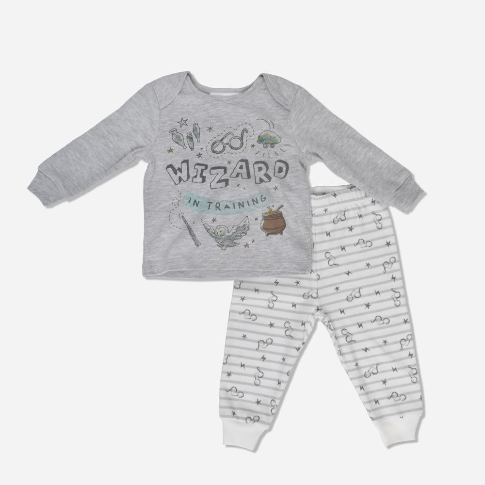 Harry Potter Ens.Pyjama Unisexe 2Mcx Blanc