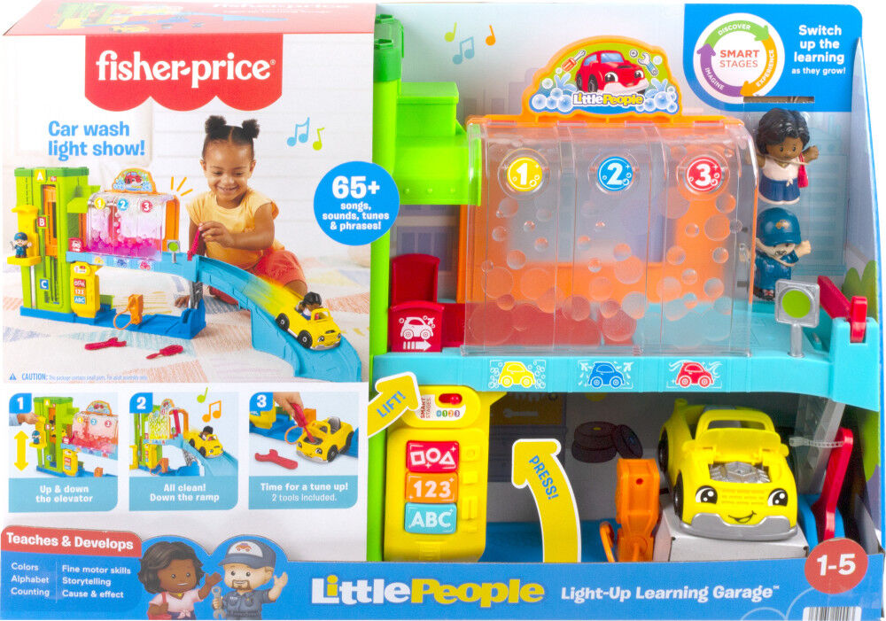 Fisher Price Little People Light Up Learning Garage Toddler Playset 5 Play Pieces Multi Language Version Toys R Us Canada