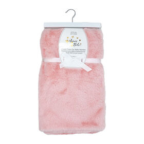 Couverture en peluche en fausse fourrure : Rose